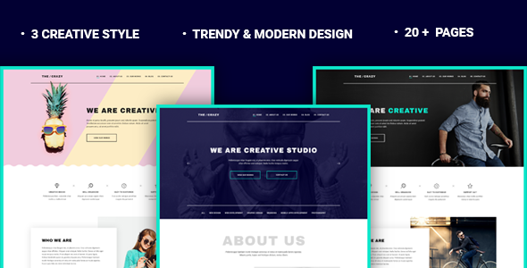 The Crazy - Creative Agency WP Template.png